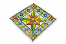 Set 6 Piatti Quadrati in Porcellana 30x30 cm Villa d'Este Home Tivoli Costiera