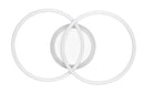 Plafoniera da Interno a LED SMD in Metallo Bianco Opaco