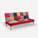 Divano Letto Clic Clac 80x176x92 cm in Tessuto Patchwork Patchwork 3