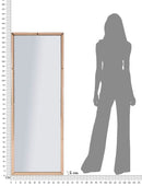 Specchio da Muro Berlino Rosa 55x2x150 cm in MDF e Vetro e Specchio Rosa      