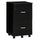 Cassettiera 2 Cassetti da Ufficio 43x45x72 cm con Ruote in MDF e Truciolato Nero