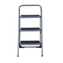 Scaletta Sgabello 3 Gradini in Ferro Pieghevole 92x48x62 cm 