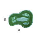 Laghetto Artificiale da Giardino 136x100x34 cm in Polietilene 220 Litri Verde
