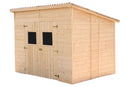 Casetta Box da Giardino 2,8x2 m con Pavimento in Legno Picea Massello 16mm Eden