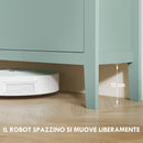 Scarpiera Slim 4 Cassetti per 20 Paia di Scarpe  105x24x95,5cm con Ripiani Regolabili in Legno Verde      