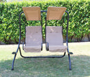 Dondolo Cicladi 170x136x170 h cm in Acciaio Nero
