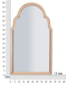 Specchio da Muro Tangeri Rosa 47x1x80 cm in MDF e Vetro e Specchio Rosa      