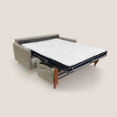 Divano Letto 2 Posti 160x94x97 cm in Tessuto Marrone