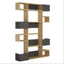 Libreria design 120x171 cm Niho rovere antracite 