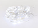 Luci di Natale 100 MICROLED 10m Luce Bianco Freddo da Interno