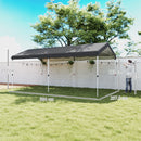 Gazebo Pieghevole Pop Up 584x297,5x272 cm UPF50+ e Altezza Regolabile Grigio Scuro   