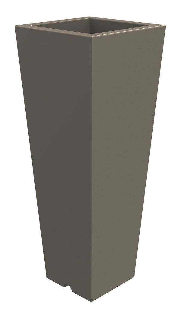 online Vaso 37,5x102 cm in Resina Arkema Quadro 102 Dove Grey