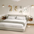 Set 2 Comodini Sospesi per Camera da Letto 35x32x22,5 cm con Cassetto in Legno Marrone  