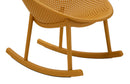 Sedia a Dondolo Ibiza Senape 66x88x80 cm in Polipropilene Senape      