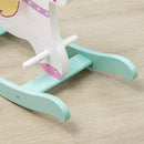 Cavallo a Dondolo per Bambini 68x27x47,5 cm con Maniglie e Pedali in MDF