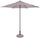 Ombrellone da Giardino Ø2,7 m Palo Ø38 mm in Acciaio Delfi Tortora