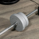 Bilanciere da Squat Ø2,5x170 cm per Pesi da Ø2.5 cm da 100kg max in Acciaio Argento
