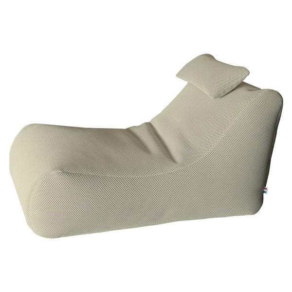 acquista Lettino Chaise Lounge 120x70x65 cm con Cuscino in Poliestere Armonia Beige