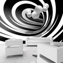 Fotomurale - Twisted in Black & White 300X210 cm Carta da Parato Erroi