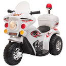 Moto Elettrica Police per Bambini 6V   Bianca