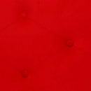 Pouf Contenitore 82x42xh41 cm in Tessuto Velluto Rosso