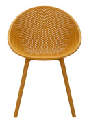 Sedia Ibiza Senape Set 2 Pz 59x59x83 cm in Polipropilene Senape      