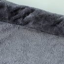 Albero Tiragraffi per Gatti Fino a 7 kg con 2 Casette e Lettino Palo in Sisal e Rivestimento Peluche Grigio Scuro      