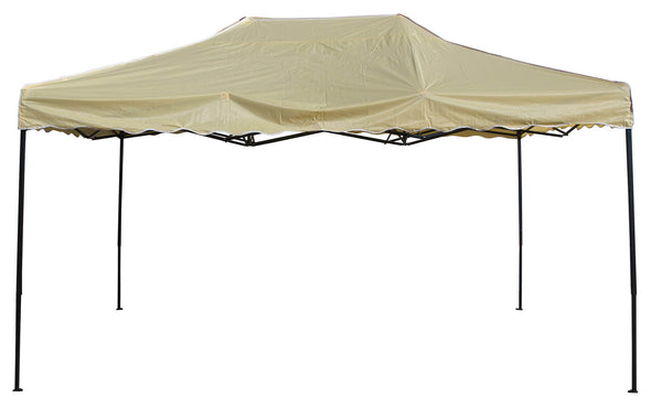 acquista Gazebo da Giardino Pieghevole 4,5x3m in Acciaio e Tessuto Oxford Beige