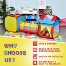 Tunnel 3 in 1 Gioco per Bambini 230x70x89 cm 