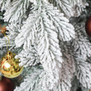 Albero di Natale Artificiale Innevato 180 cm 1321 Rami Verde 