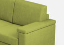 Divano Angolare 5 Posti 246x246x85 cm Marrak in Tessuto Verde