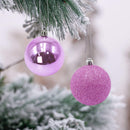 Set 48 Palline Decorative Ø 7 cm per Albero di Natale Rosa