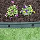 Set 4 Pezzi Bordatura da Giardino 120 cm Flessibile Verde  