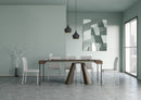 Consolle Allungabile 90-300x40x77 cm in Nobilitato Marrone