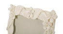 Cornice Leaf Cream 20,5x2x26 cm in Poliresina e Vetro