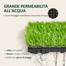 Pavimentazione da Esterno Incastrabile 10pz 30x30 cm Prato Sintetico 