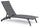 Lettino Prendisole da Giardino 61x192x96 cm con Ruote in Alluminio Antracite