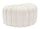 Puff Shell Crema 80x54x42 cm in Legno Spugna e Poliestere Crema