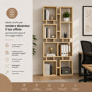 Libreria Moderna 79x24x166,5 cm Scaffalatura 4 Ripiani Quercia      