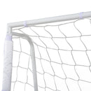 Porta da Calcio per Adulti e Bambini Bersaglio e Pali Rivestiti in Tessuto 186x62x123 cm Bianco 
