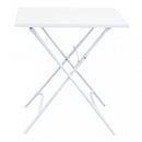 Tavolo Bristol 70x70x72 h cm in Acciaio Bianco