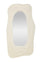 Specchio da Muro Dafne Bianco 90x4x165 cm in MDF e Specchio Bianco
