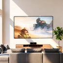 Telo per Proiettore 120" 16:9 HD 4K-8K Pieghevole e Portatile Antipiega e Lavabile Bianco      