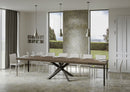Tavolo Allungabile 200-460x90x77 cm Volantis Premium Tortora Telaio Antracite 