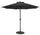 Ombrellone da Giardino Ø3 m Palo Ø38 mm Lyon Grigio Scuro