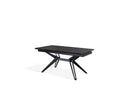 Tavolo Allungabile 160/240x90x76 cm in Ceramica Match 3  Nero Opaco