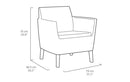 Set Tavolino e 2 Poltrone da Giardino Effetto Rattan Keter Salemo Balcony Antracite