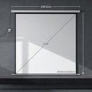 Telo Proiettore 120"" Formato 1:1 con Telecomando 236,5x8x236,5 cm Bianco 