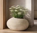 Porta Vaso da Esterno Stone 54,5x42,5x30 cm in Resina Grigio      