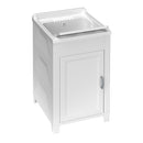 Mobile Lavatoio 45x50x85 cm 1 Anta in Resina Bianco    